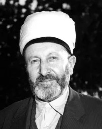 Süleyman Hilmi Tunahan Hazretleri Beyaz Sarığı ve Takımıyla Açık Havada Tarihi Fotoğrafı